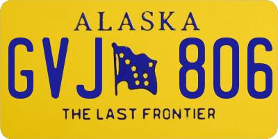 AK license plate GVJ806