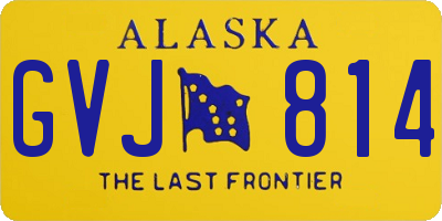 AK license plate GVJ814