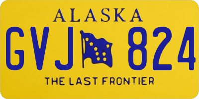 AK license plate GVJ824