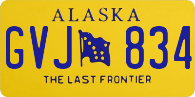 AK license plate GVJ834