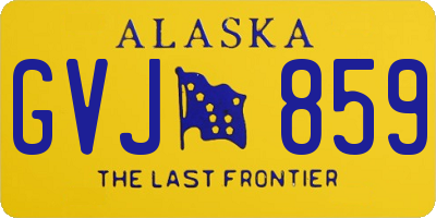 AK license plate GVJ859