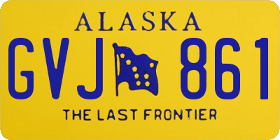 AK license plate GVJ861