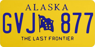 AK license plate GVJ877