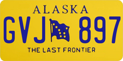 AK license plate GVJ897