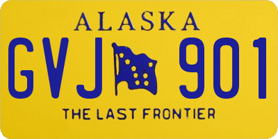 AK license plate GVJ901