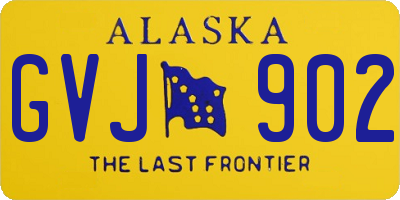 AK license plate GVJ902