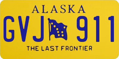 AK license plate GVJ911