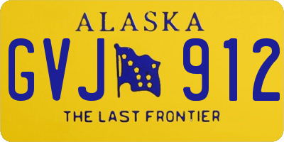 AK license plate GVJ912