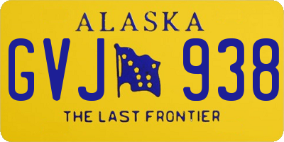 AK license plate GVJ938