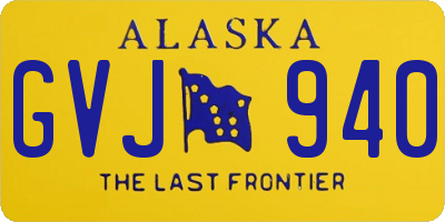 AK license plate GVJ940