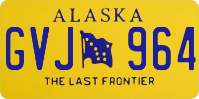 AK license plate GVJ964