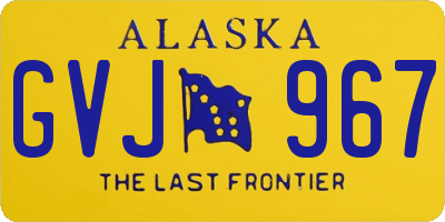 AK license plate GVJ967