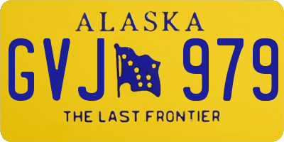 AK license plate GVJ979