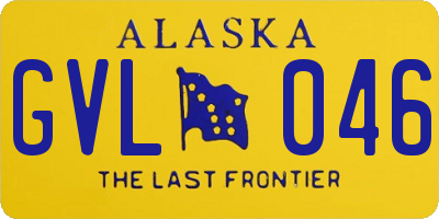 AK license plate GVL046