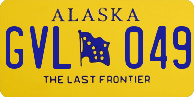 AK license plate GVL049