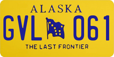 AK license plate GVL061