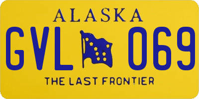 AK license plate GVL069