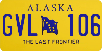 AK license plate GVL106