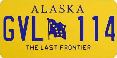 AK license plate GVL114