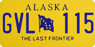 AK license plate GVL115