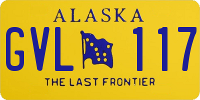 AK license plate GVL117