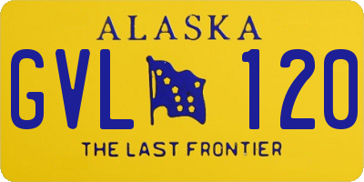 AK license plate GVL120