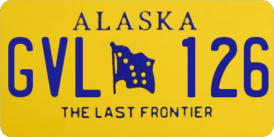 AK license plate GVL126