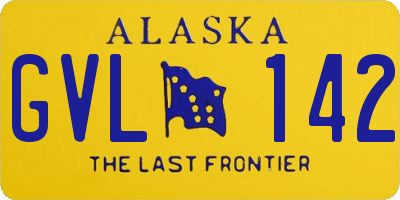 AK license plate GVL142