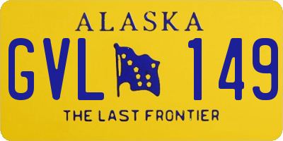 AK license plate GVL149