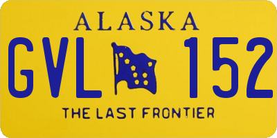 AK license plate GVL152