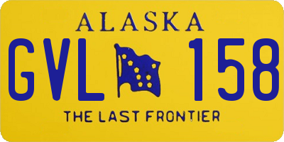 AK license plate GVL158