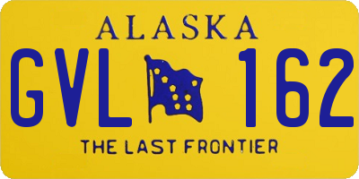 AK license plate GVL162