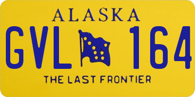 AK license plate GVL164