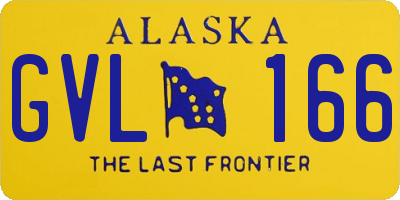 AK license plate GVL166