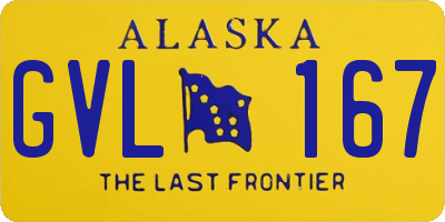 AK license plate GVL167