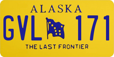 AK license plate GVL171