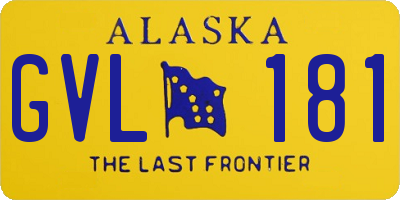 AK license plate GVL181