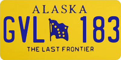 AK license plate GVL183