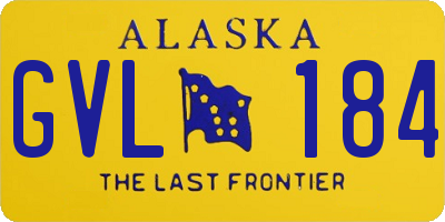 AK license plate GVL184