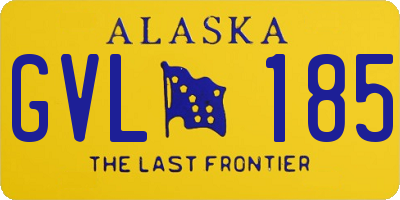 AK license plate GVL185