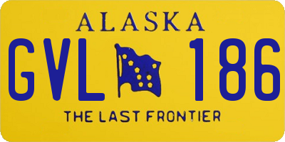 AK license plate GVL186