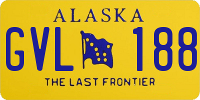 AK license plate GVL188