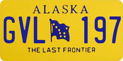 AK license plate GVL197
