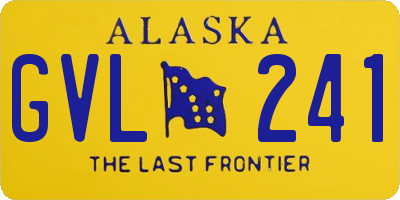 AK license plate GVL241