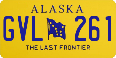 AK license plate GVL261