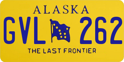 AK license plate GVL262