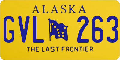 AK license plate GVL263