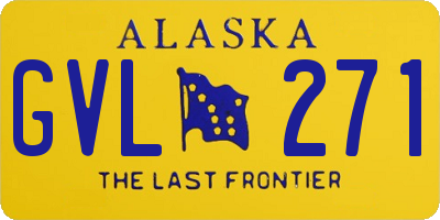 AK license plate GVL271