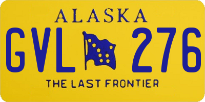 AK license plate GVL276