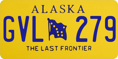 AK license plate GVL279